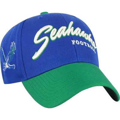 '47 Men's '47 Royal Seattle Seahawks Throwback MVP Adjustable Hat 
