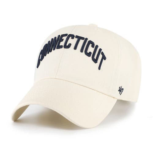 '47 Men's '47 Sand UConn Huskies Vault Clean Up Adjustable Hat 