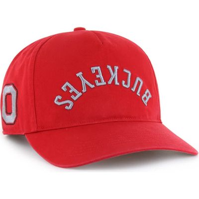 '47 Men's '47 Scarlet Ohio State Buckeyes Flip Script Hitch Adjustable Hat 