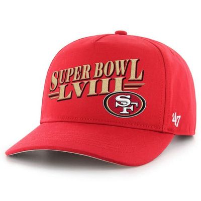 '47 Men's '47 Scarlet San Francisco 49ers Super Bowl LVIII Hitch Adjustable Hat 