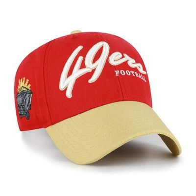 '47 Men's '47 Scarlet San Francisco 49ers Throwback MVP Adjustable Hat 