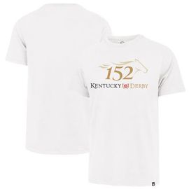 '47 Men's '47 White 152nd Kentucky Derby Franklin T-Shirt 