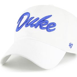'47 Men's '47 White Duke Blue Devils Clean Up Adjustable Hat 
