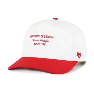 '47 Men's '47 White Georgia Bulldogs Contemporary Basics Two-Tone Hitch Adjustable Hat 