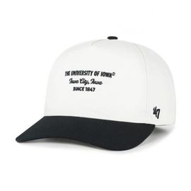 '47 Men's '47 White Iowa Hawkeyes Contemporary Basics Two-Tone Hitch Adjustable Hat 