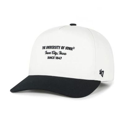 '47 Men's '47 White Iowa Hawkeyes Contemporary Basics Two-Tone Hitch Adjustable Hat 