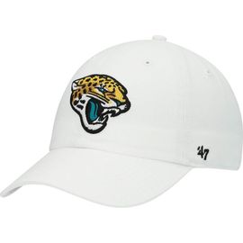 '47 Men's '47 White Jacksonville Jaguars Logo Clean Up Adjustable Hat 
