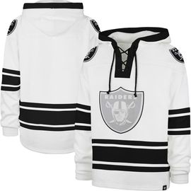 '47 Men's '47 White Las Vegas Raiders After Image Superior Lacer with Hood 