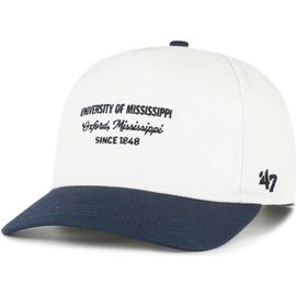 '47 Men's '47 White Ole Miss Rebels Contemporary Basics Two-Tone Hitch Adjustable Hat 