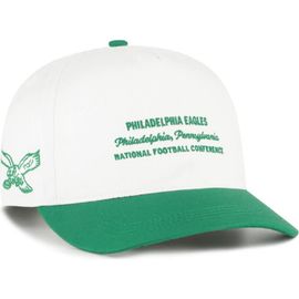 '47 Men's '47 White Philadelphia Eagles Contemporary Two-Tone Hitch Adjustable Hat 