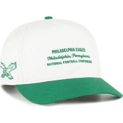 '47 Men's '47 White Philadelphia Eagles Contemporary Two-Tone Hitch Adjustable Hat 