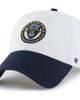 '47 Men's '47 White Philadelphia Union Two-Tone Clean Up Adjustable Hat  - 1
