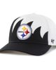 '47 Men's '47 White Pittsburgh Steelers Jagged Hitch Adjustable Hat  - 1