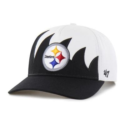 '47 Men's '47 White Pittsburgh Steelers Jagged Hitch Adjustable Hat 