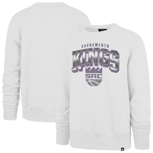 '47 Men's '47 White Sacramento Kings Spotlight Headline Pullover Sweatshirt 