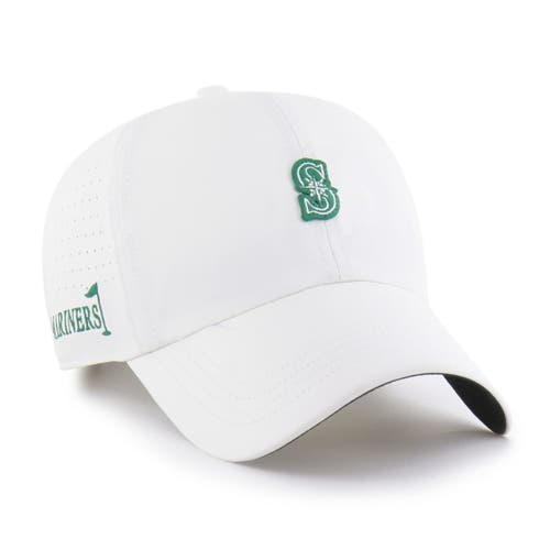 '47 Men's '47 White Seattle Mariners Elevated Greens Clean Up Adjustable Hat 