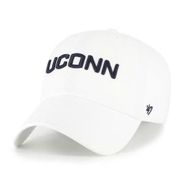 '47 Men's '47 White UConn Huskies Clean Up Adjustable Hat 