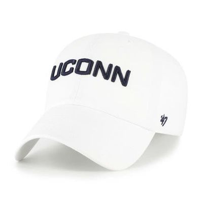 '47 Men's '47 White UConn Huskies Clean Up Adjustable Hat 