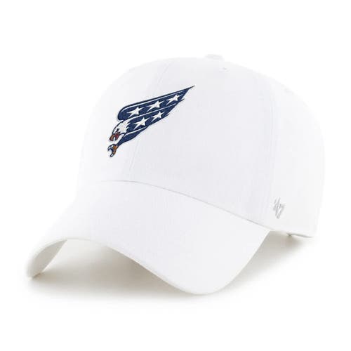 '47 Men's '47 White Washington Capitals Alternate Clean Up Adjustable Hat 