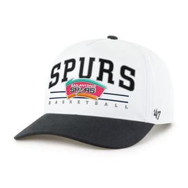 '47 Men's '47 White/Black San Antonio Spurs Roscoe Two-Tone Hitch Adjustable Hat 