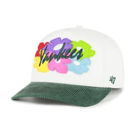 '47 Men's '47 White/Green New York Yankees Flora Gallery Hitch Adjustable Hat 
