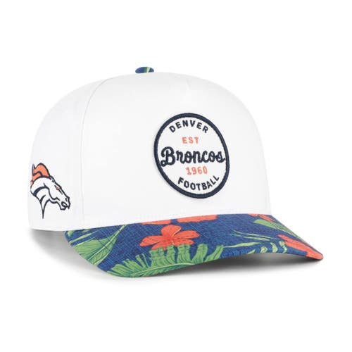 '47 Men's '47 White/Navy Denver Broncos Beach Side Hitch Adjustable Hat 
