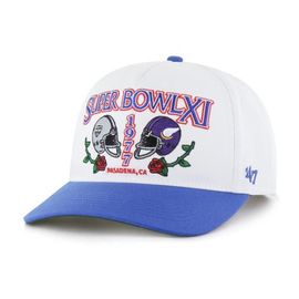 '47 Men's '47 White/Royal NFL Multi-Team Throwback Dueling Logos Adjustable Hitch Hat 