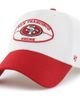 '47 Men's '47 White/Scarlet San Francisco 49ers Pique Patch Clean Up Adjustable Hat  - 1
