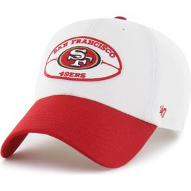'47 Men's '47 White/Scarlet San Francisco 49ers Pique Patch Clean Up Adjustable Hat 