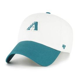 '47 Men's '47 White/Teal Arizona Diamondbacks Contemporary Tonal Clean Up Adjustable Hat 