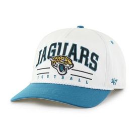 '47 Men's '47 White/Teal Jacksonville Jaguars Roscoe Two-Toned Hitch Adjustable Hat 