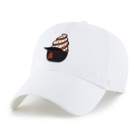 '47 Preschool '47 White San Francisco Giants Ice Cream Helmet Clean Up Adjustable Hat 