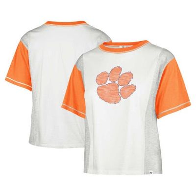 '47 Woman's '47 White Clemson Tigers Premier Tilda Tee 