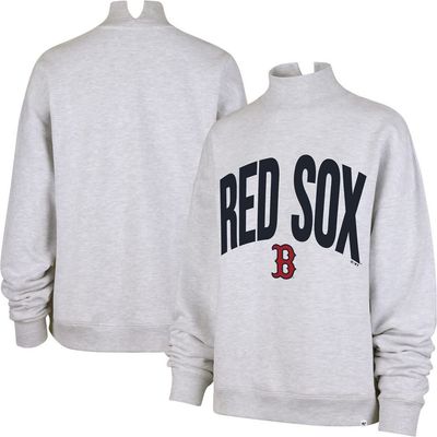 '47 Women's '47  Heather Gray Boston Red Sox Subtle Muse Mock Neck Sweatshirt 
