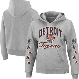 '47 Women's '47  Heather Gray Detroit Tigers Plus Size Starry Eye Hoodie 