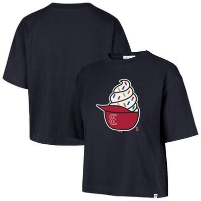 '47 Women's '47  Navy Boston Red Sox Ice Cream Helmet T-Shirt 