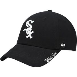 '47 Women's '47 Black Chicago White Sox Team Miata Clean Up Adjustable Hat 