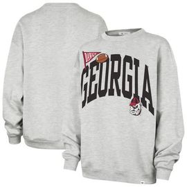 '47 Women's '47 Gray Georgia Bulldogs Icon Fleece Sweatshirt 
