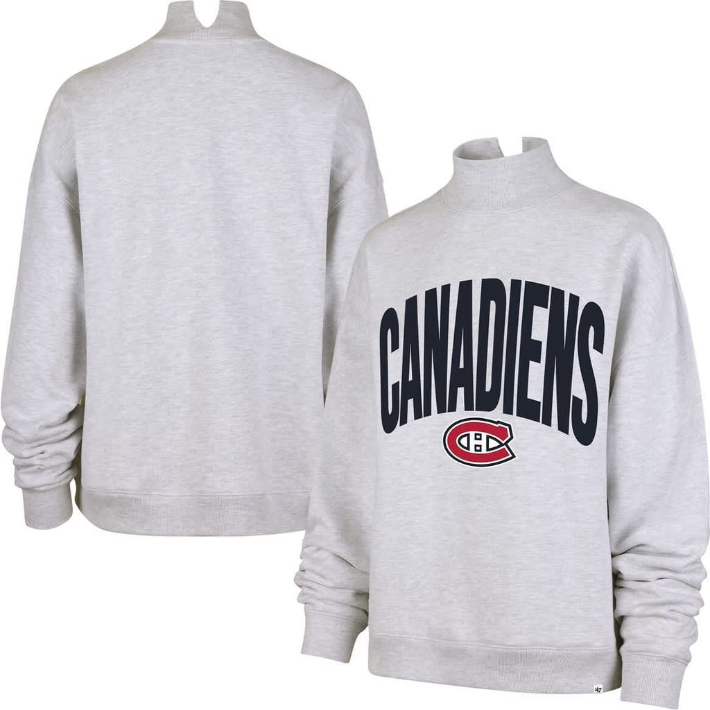 '47 Women's '47 Heather Gray Montreal Canadiens Subtle Muse Sweatshirt 