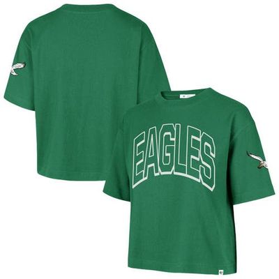 '47 Women's '47 Kelly Green Philadelphia Eagles Call Out Reed City T-Shirt 