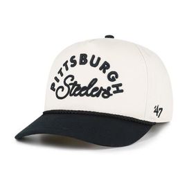 '47 Women's '47 Natural Pittsburgh Steelers Rope Script Hitch Adjustable Hat 