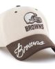 '47 Women's '47 Natural/Brown Cleveland Browns Rope Script Clean Up Adjustable Hat  - 1