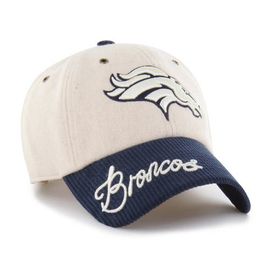 '47 Women's '47 Natural/Navy Denver Broncos Rope Script Clean Up Adjustable Hat 
