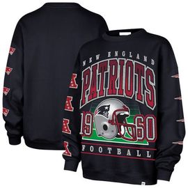'47 Women's '47 Navy New England Patriots Go Big Oversized Pullover Sweatshirt 
