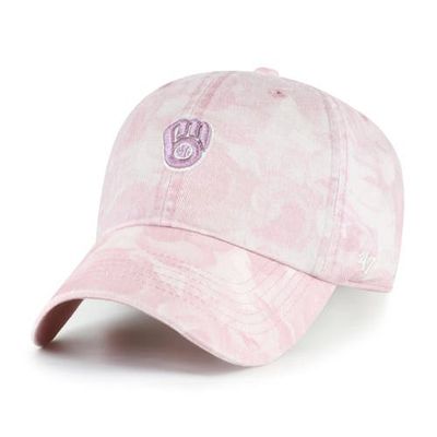 '47 Women's '47 Pink Milwaukee Brewers Gardenia Clean Up Adjustable Hat 