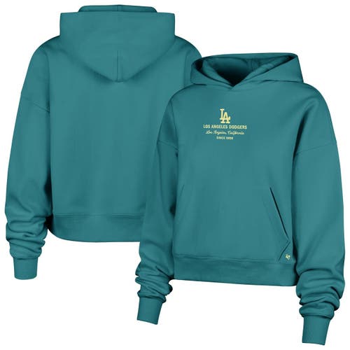 '47 Women's '47 Teal Los Angeles Dodgers Contemporary Basics Anderson Foundation Hoodie 