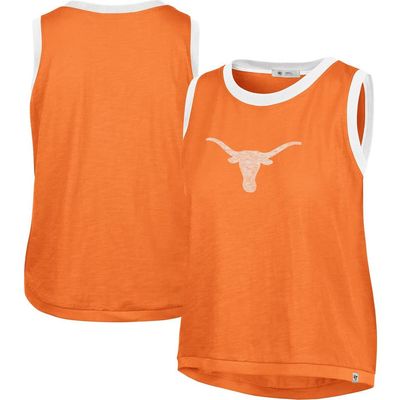 '47 Women's '47 Texas Orange Texas Longhorns Premier Ringer Tank Top