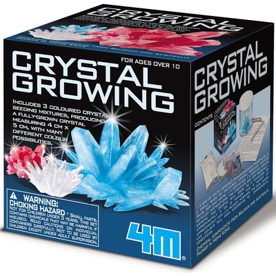 4M 4M Crystal Growing Craft Kit, Create 3 Crystals