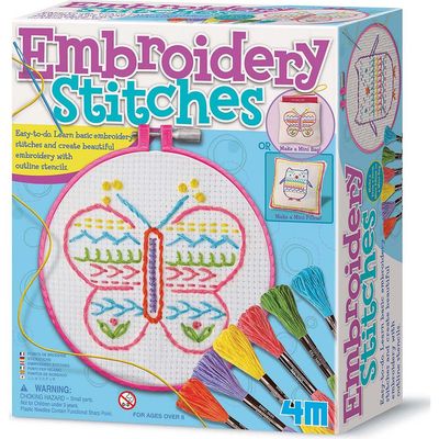 4M 4M Easy to Do Embroidery Kit Diy Craft Set