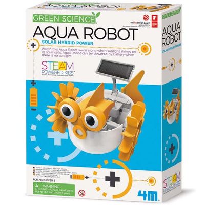 4M 4M Green Science Aqua Robot Diy Swimming Fish Toy